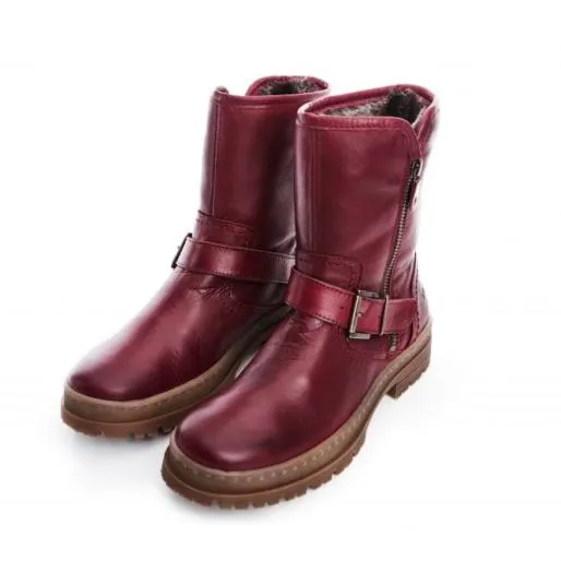 Sh Eifel Burgundy Leather Women Moda In Pelle Ankle Boots Sh Eifel Burgundy Leather Women Moda In Pelle Ankle Boots
