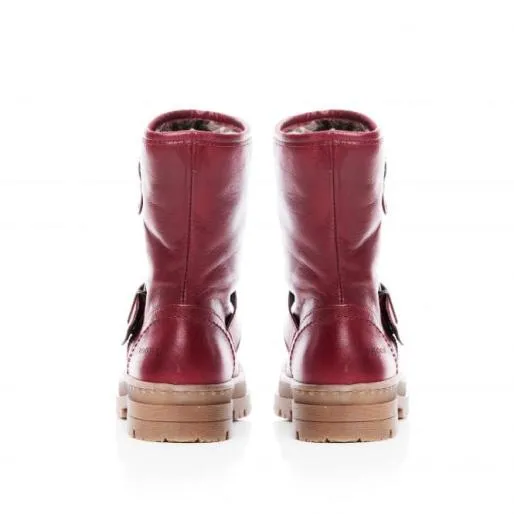 Sh Eifel Burgundy Leather Women Moda In Pelle Ankle Boots Sh Eifel Burgundy Leather Women Moda In Pelle Ankle Boots