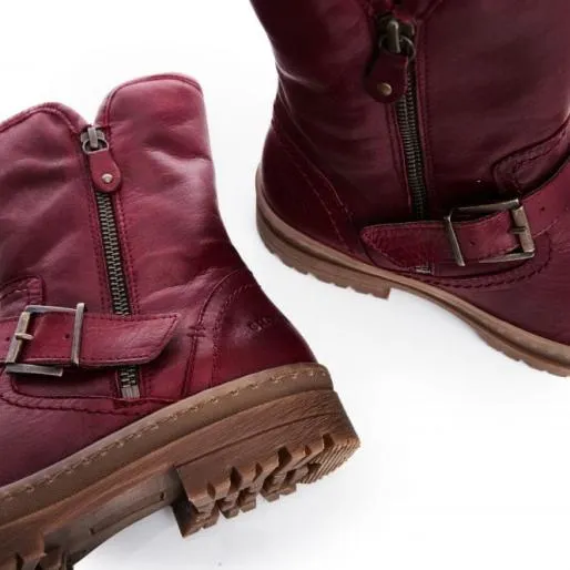 Sh Eifel Burgundy Leather Women Moda In Pelle Ankle Boots Sh Eifel Burgundy Leather Women Moda In Pelle Ankle Boots