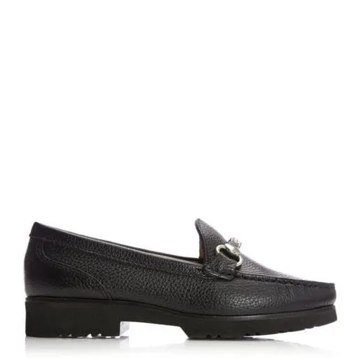 Sh Gala Black Leather Women Moda In Pelle Casual Shoes And Trainers