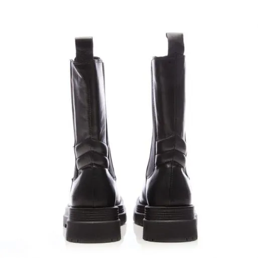 Sh Idiom Black Leather Women Moda In Pelle Black Boots Sh Idiom Black Leather Women Moda In Pelle Black Boots