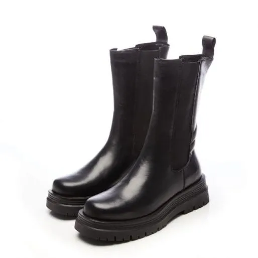 Sh Idiom Black Leather Women Moda In Pelle Black Boots Sh Idiom Black Leather Women Moda In Pelle Black Boots