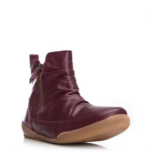 Sh Idol Burgundy Leather Women Moda In Pelle Ankle Boots Sh Idol Burgundy Leather Women Moda In Pelle Ankle Boots