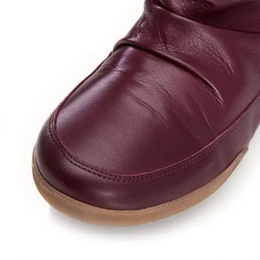 Sh Idol Burgundy Leather Women Moda In Pelle Ankle Boots Sh Idol Burgundy Leather Women Moda In Pelle Ankle Boots