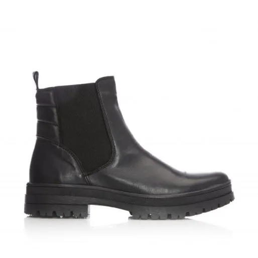 Sh Ilkley Black Leather Women Moda In Pelle Ankle Boots Sh Ilkley Black Leather Women Moda In Pelle Ankle Boots