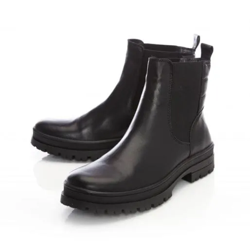 Sh Ilkley Black Leather Women Moda In Pelle Ankle Boots Sh Ilkley Black Leather Women Moda In Pelle Ankle Boots
