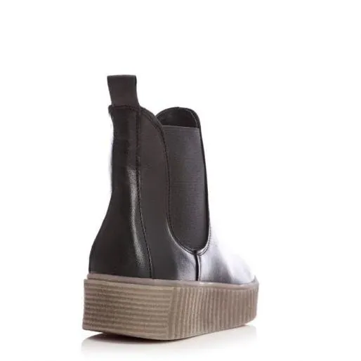 Sh Illom Black Leather Women Moda In Pelle Ankle Boots Sh Illom Black Leather Women Moda In Pelle Ankle Boots
