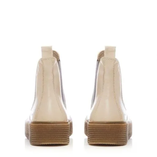Sh Illom Cream Leather Women Moda In Pelle Ankle Boots Sh Illom Cream Leather Women Moda In Pelle Ankle Boots