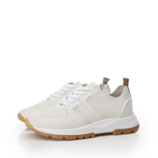 Sh Indigo WhiteTan Leather Women Moda In Pelle Chunky Trainers Sh Indigo WhiteTan Leather Women Moda In Pelle Chunky Trainers