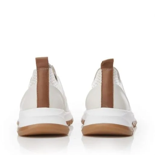 Sh Indigo WhiteTan Leather Women Moda In Pelle Chunky Trainers Sh Indigo WhiteTan Leather Women Moda In Pelle Chunky Trainers
