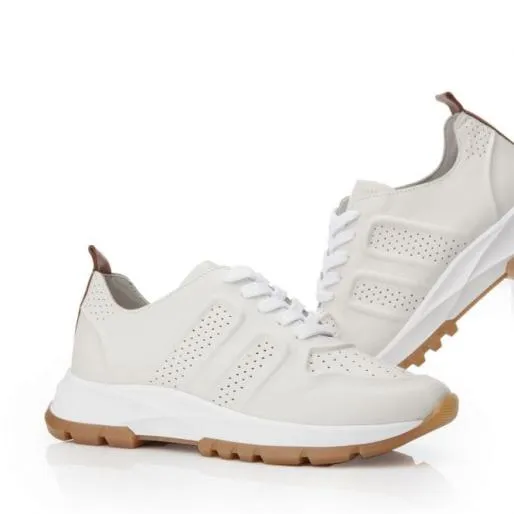 Sh Indigo WhiteTan Leather Women Moda In Pelle Chunky Trainers Sh Indigo WhiteTan Leather Women Moda In Pelle Chunky Trainers