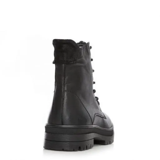 Sh Irlam Black Leather Women Moda In Pelle Ankle Boots Sh Irlam Black Leather Women Moda In Pelle Ankle Boots