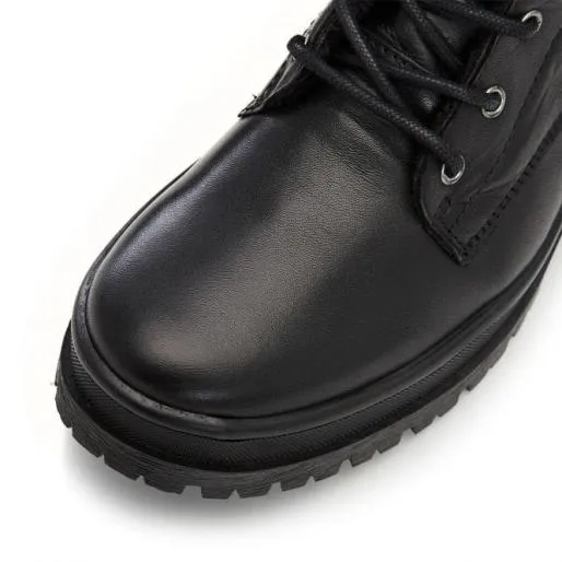 Sh Irlam Black Leather Women Moda In Pelle Ankle Boots Sh Irlam Black Leather Women Moda In Pelle Ankle Boots