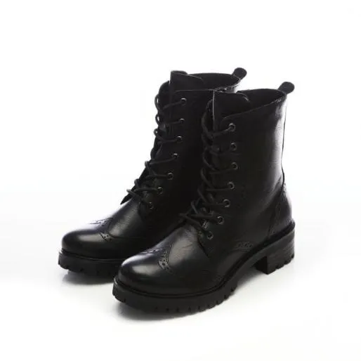 Sh Irogue Black Leather Women Moda In Pelle Black Boots Sh Irogue Black Leather Women Moda In Pelle Black Boots