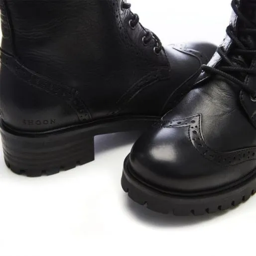 Sh Irogue Black Leather Women Moda In Pelle Black Boots Sh Irogue Black Leather Women Moda In Pelle Black Boots