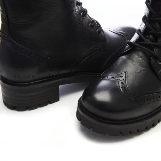Sh Irogue Black Leather Women Moda In Pelle Black Boots Sh Irogue Black Leather Women Moda In Pelle Black Boots