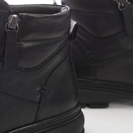 Sh Ivora Black Leather Women Moda In Pelle Ankle Boots Sh Ivora Black Leather Women Moda In Pelle Ankle Boots