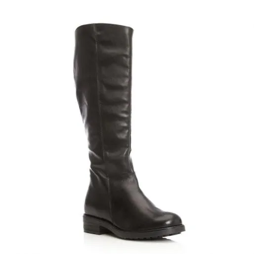 Sh Rowan Black Leather Women Moda In Pelle Knee High Boots Sh Rowan Black Leather Women Moda In Pelle Knee High Boots