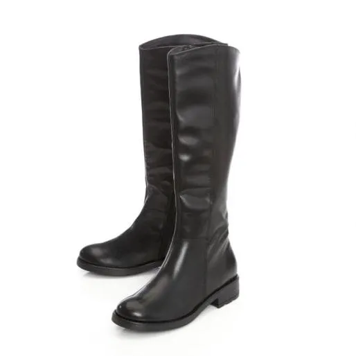 Sh Rowan Black Leather Women Moda In Pelle Knee High Boots Sh Rowan Black Leather Women Moda In Pelle Knee High Boots