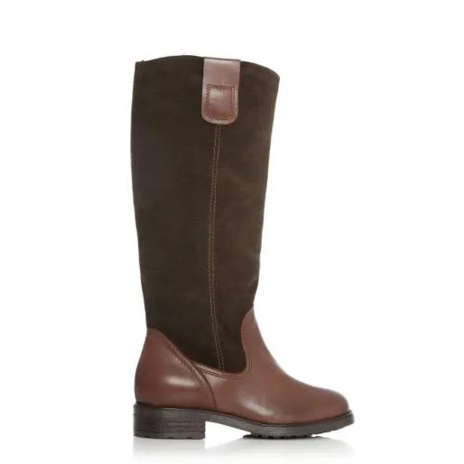 Sh Rydal Brown Leather Women Moda In Pelle Knee High Boots Sh Rydal Brown Leather Women Moda In Pelle Knee High Boots