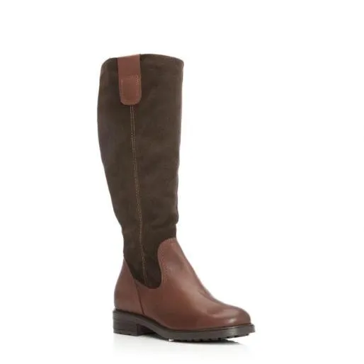 Sh Rydal Brown Leather Women Moda In Pelle Knee High Boots Sh Rydal Brown Leather Women Moda In Pelle Knee High Boots