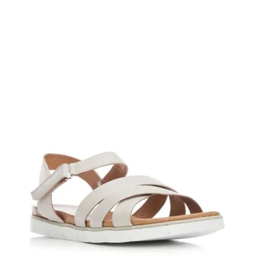 Shadow Grey Leather Women Moda In Pelle Flat Sandals Shadow Grey Leather Women Moda In Pelle Flat Sandals