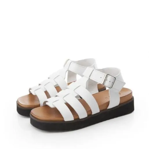 Shipahoy Ice Leather Women Moda In Pelle Flat Sandals Shipahoy Ice Leather Women Moda In Pelle Flat Sandals