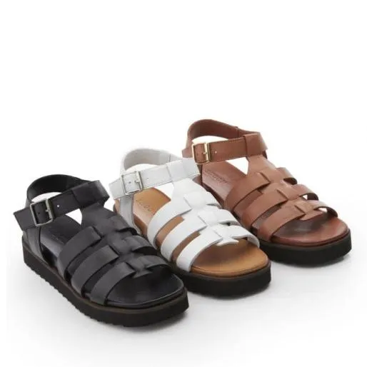 Shipahoy Ice Leather Women Moda In Pelle Flat Sandals Shipahoy Ice Leather Women Moda In Pelle Flat Sandals