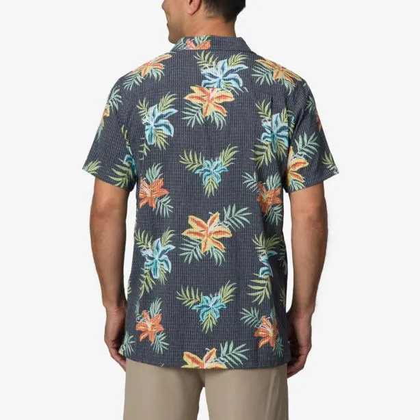 Shirts Men REEF Arroyo Short Sleeve Shirt Caviar