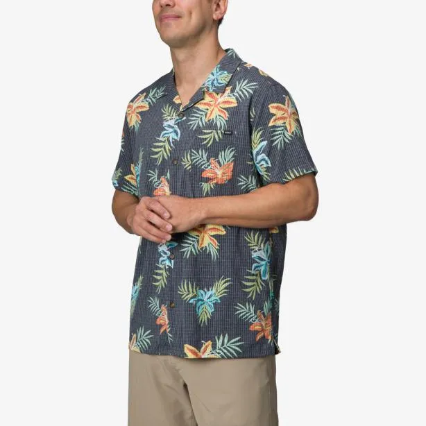Shirts Men REEF Arroyo Short Sleeve Shirt Caviar