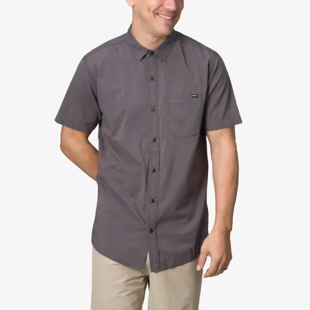 Shirts Men REEF Collins Short Sleeve Shirt Pavement