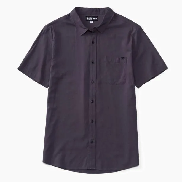 Shirts Men REEF Collins Short Sleeve Shirt Pavement