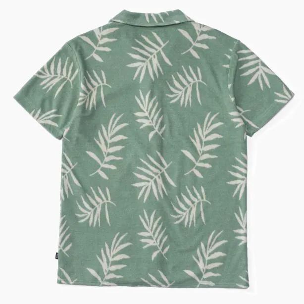 Shirts Men REEF Kenji Short Sleeve Terry Knit Shirt Almond Milk