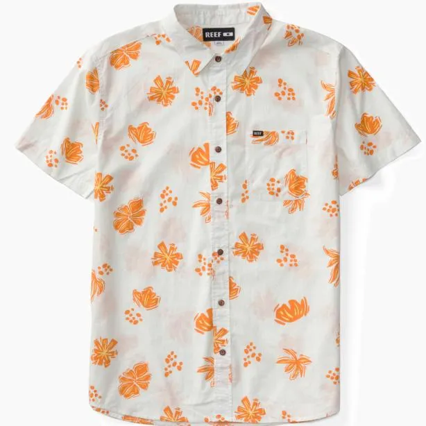 Shirts Men REEF Lawson Short Sleeve Shirt Bright White
