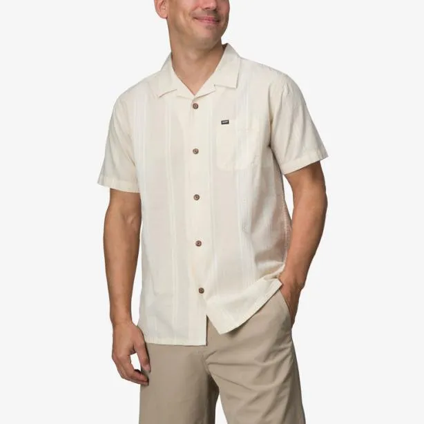 Shirts Men REEF Lemmy Short Sleeve Shirt Almond Milk