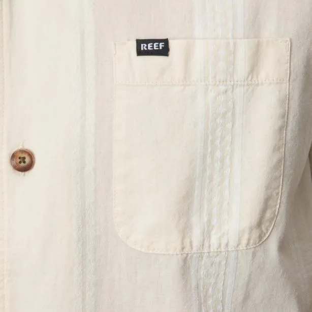 Shirts Men REEF Lemmy Short Sleeve Shirt Almond Milk