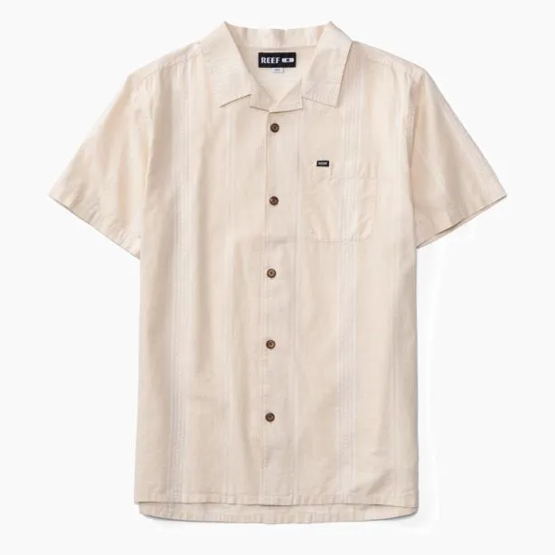 Shirts Men REEF Lemmy Short Sleeve Shirt Almond Milk