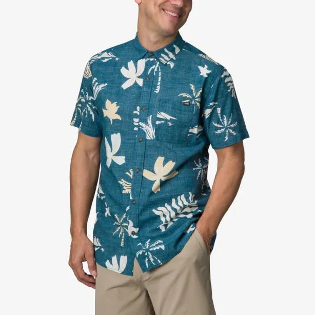 Shirts Men REEF Watson Short Sleeve Shirt Legion Blue