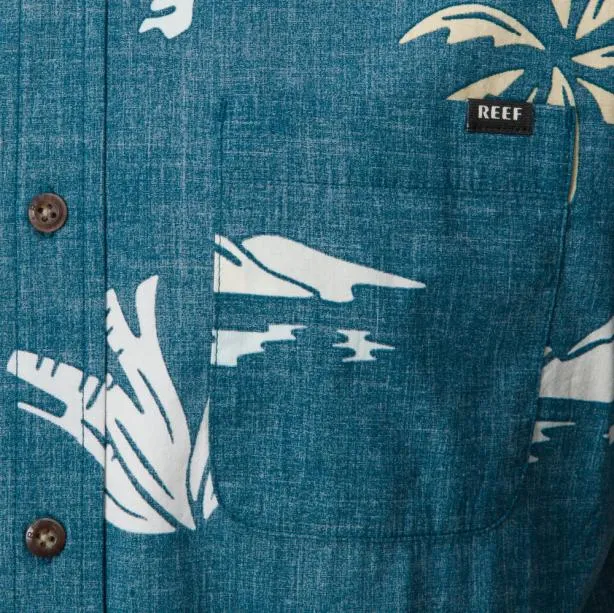 Shirts Men REEF Watson Short Sleeve Shirt Legion Blue