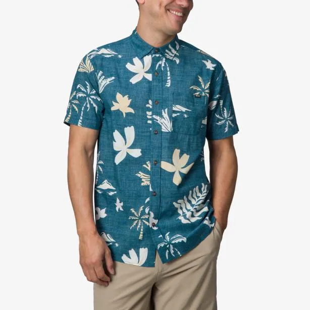 Shirts Men REEF Watson Short Sleeve Shirt Legion Blue
