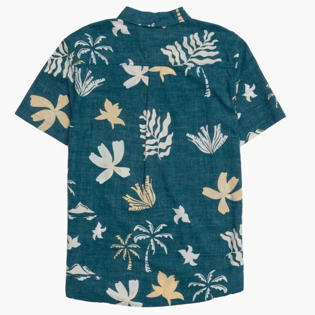 Shirts Men REEF Watson Short Sleeve Shirt Legion Blue