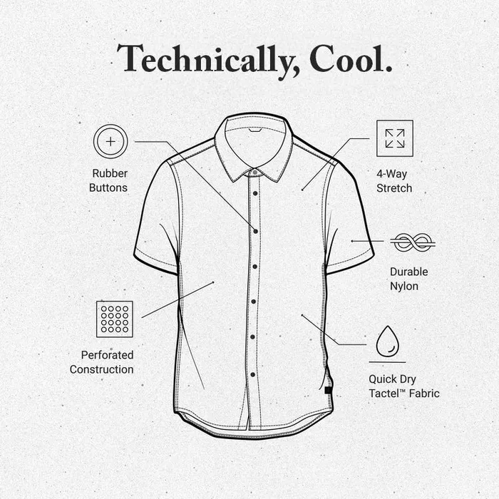 Shirts Men Roark Bless Up Breathable Stretch Shirt Songbird Sunbeam
