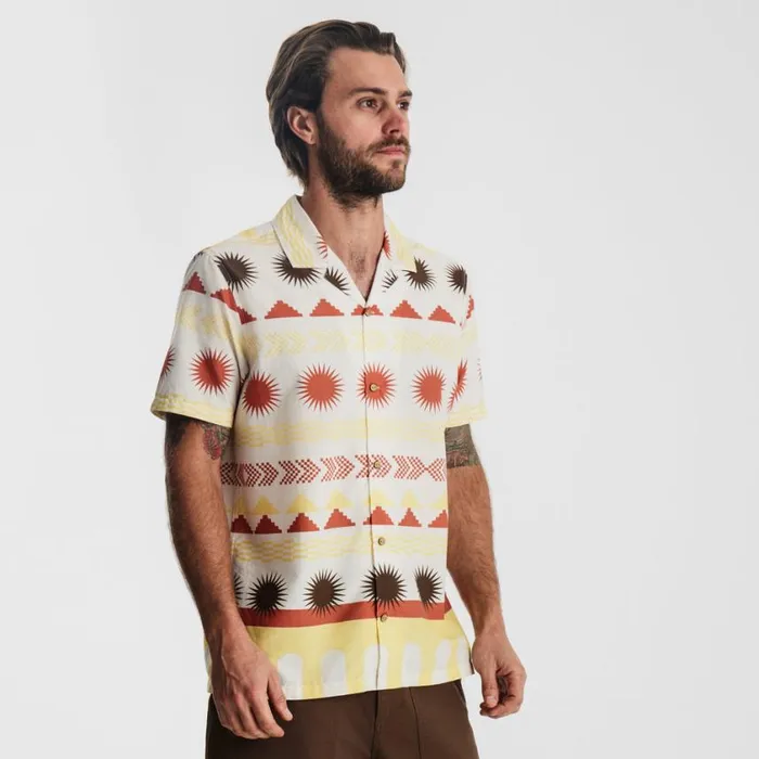 Shirts Men Roark Gonzo Camp Collar Shirt Almond Paste