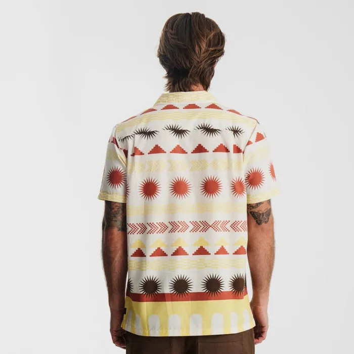 Shirts Men Roark Gonzo Camp Collar Shirt Almond Paste