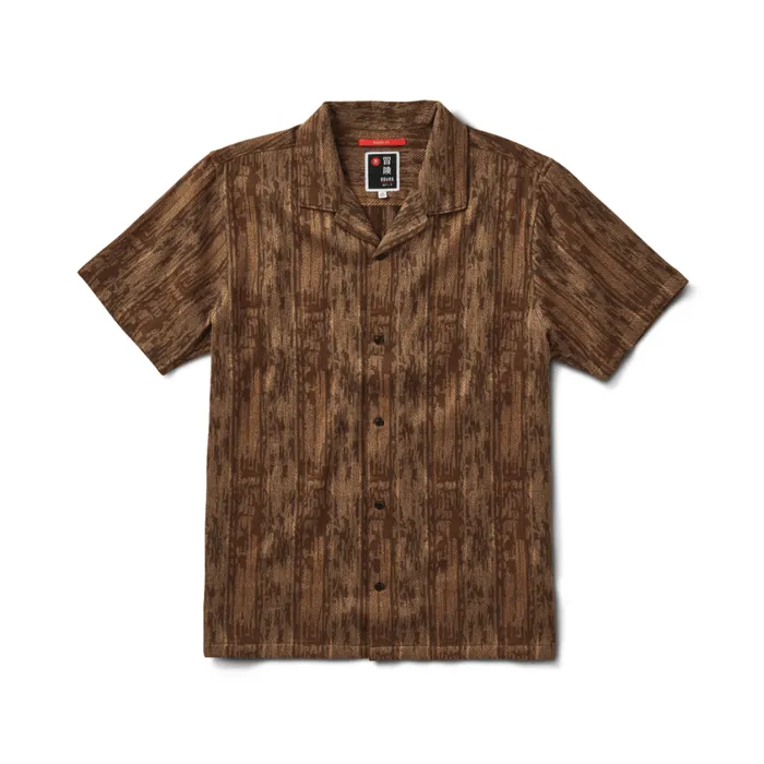 Shirts Men Roark Gonzo Camp Collar Shirt Mocha Daiku