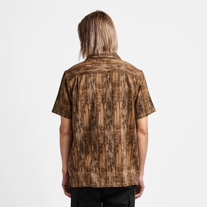 Shirts Men Roark Gonzo Camp Collar Shirt Mocha Daiku