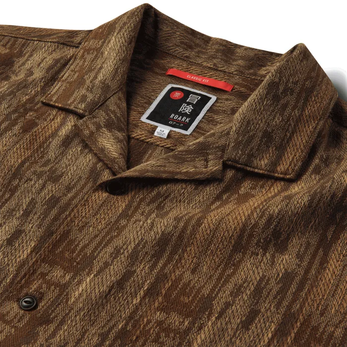 Shirts Men Roark Gonzo Camp Collar Shirt Mocha Daiku