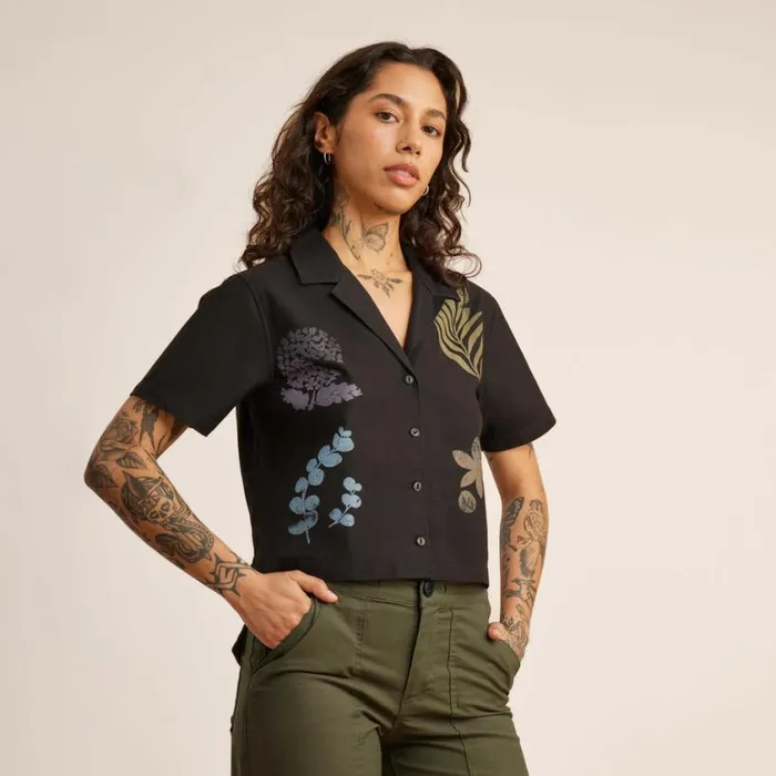 Shirts Women Roark Idle Camp Shirt Black
