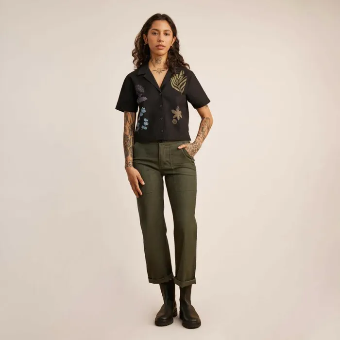Shirts Women Roark Idle Camp Shirt Black