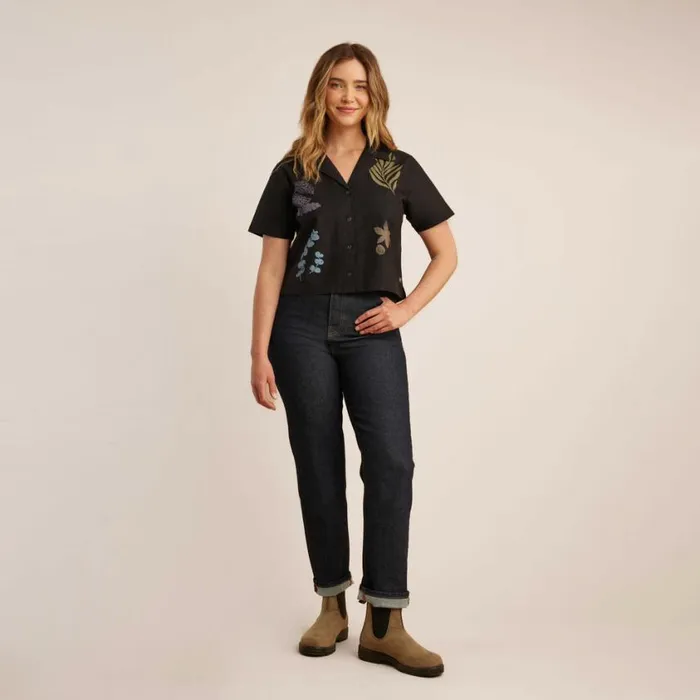 Shirts Women Roark Idle Camp Shirt Black
